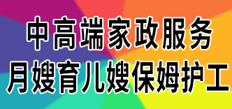 中高端家政服务公司 月嫂育儿嫂保姆护工